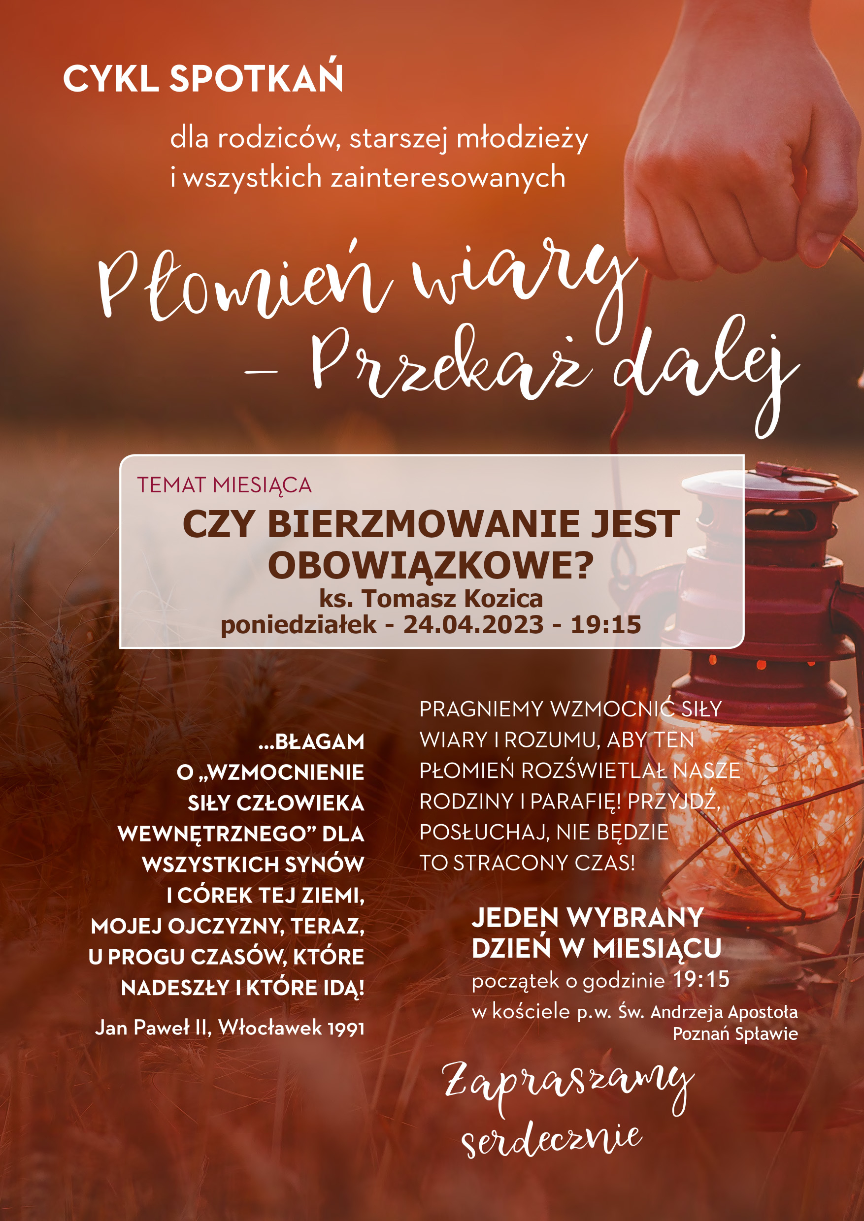 Czy bierzmowanie jest obowiązkowe?